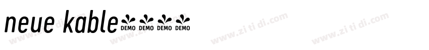 neue kable字体转换
